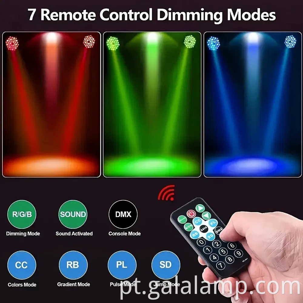 RGB LED DJ Party Light, lâmpada de palco da atmosfera de disco